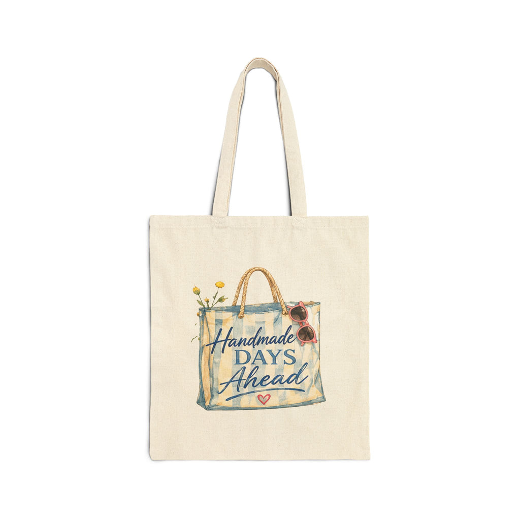 Handmade Days Ahead Analog Canvas Tote