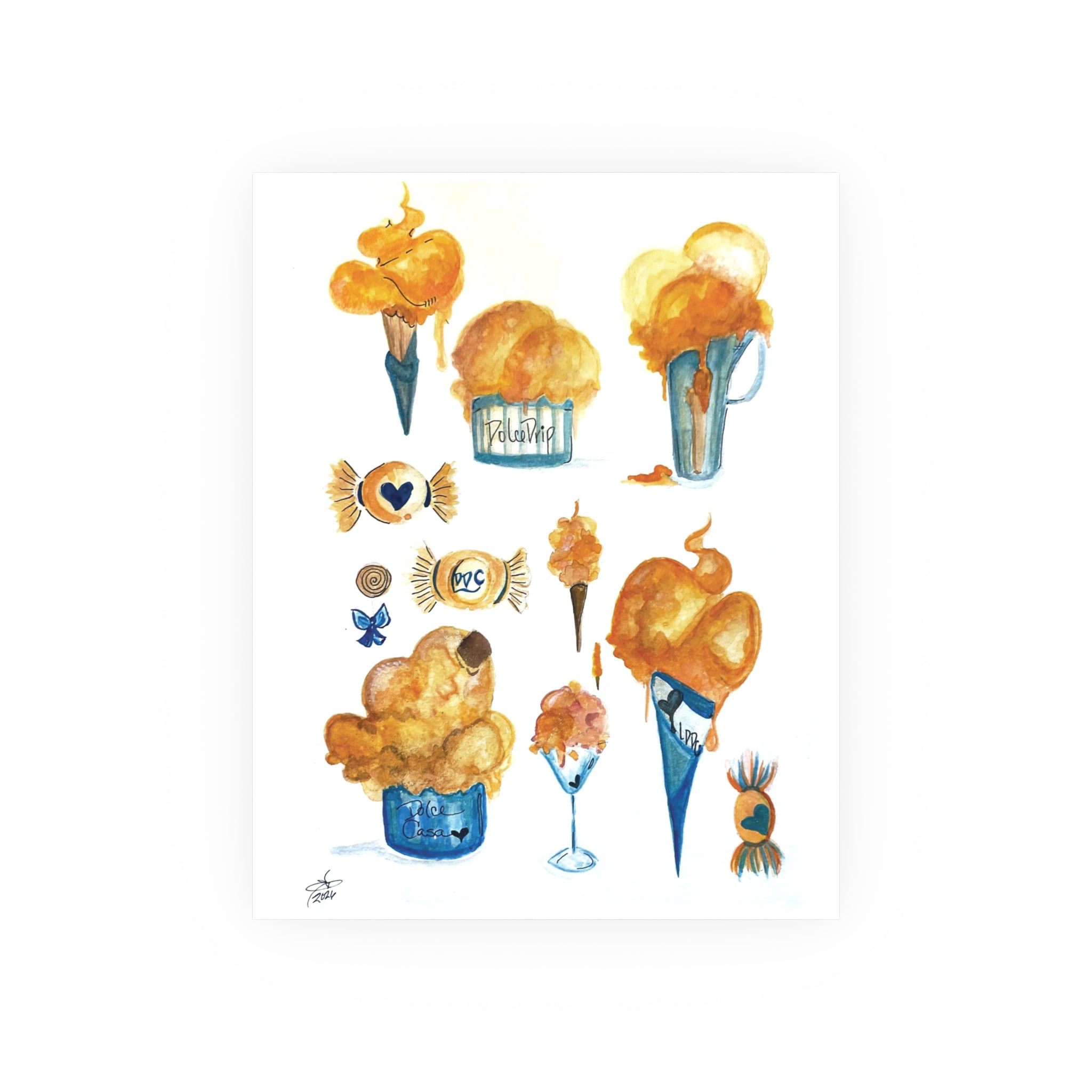 OrangeSicle Dreams | Collectible Fine Art Print
