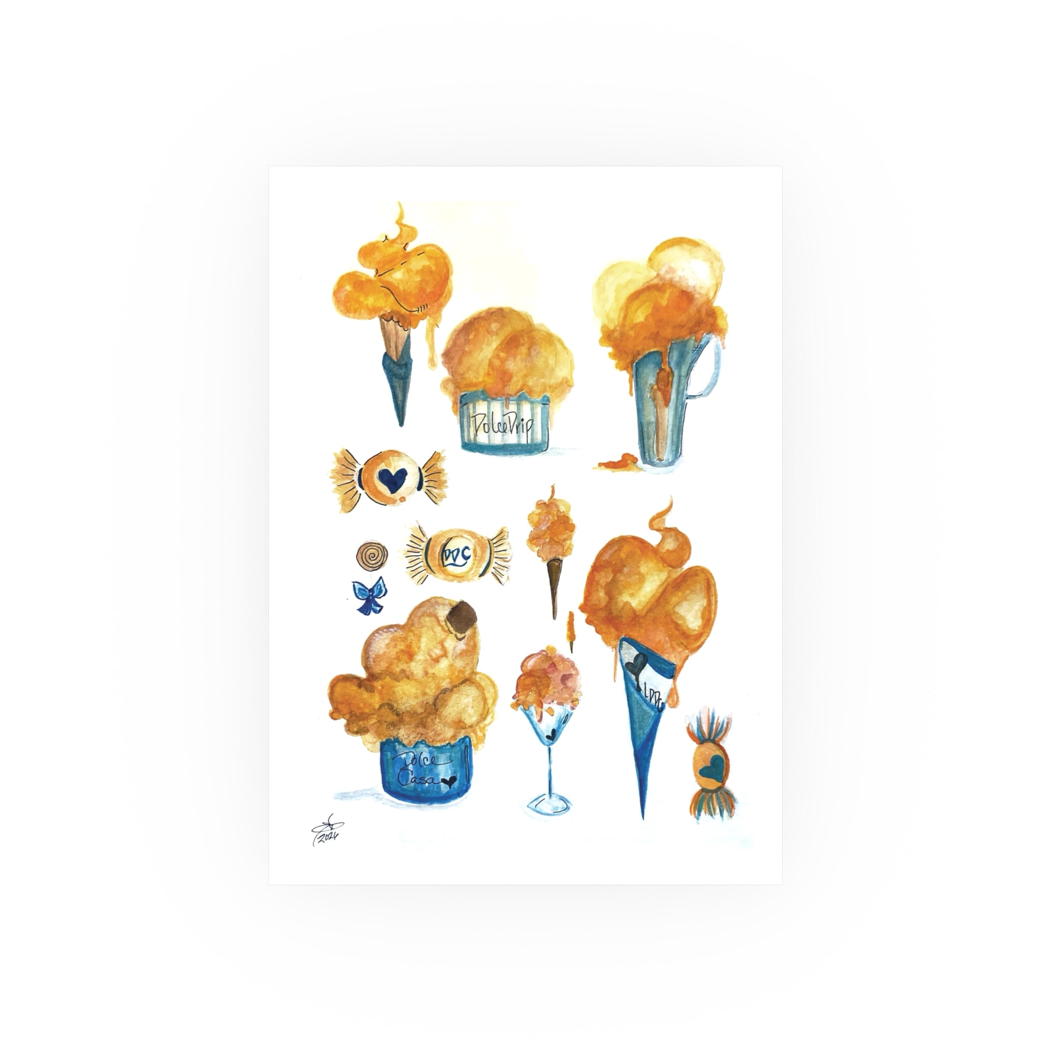 OrangeSicle Dreams | Collectible Fine Art Print