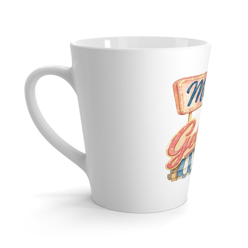 Meet Me at the Gelateria Latte Mug Vintage Ice Cream Sign Coffee Cup