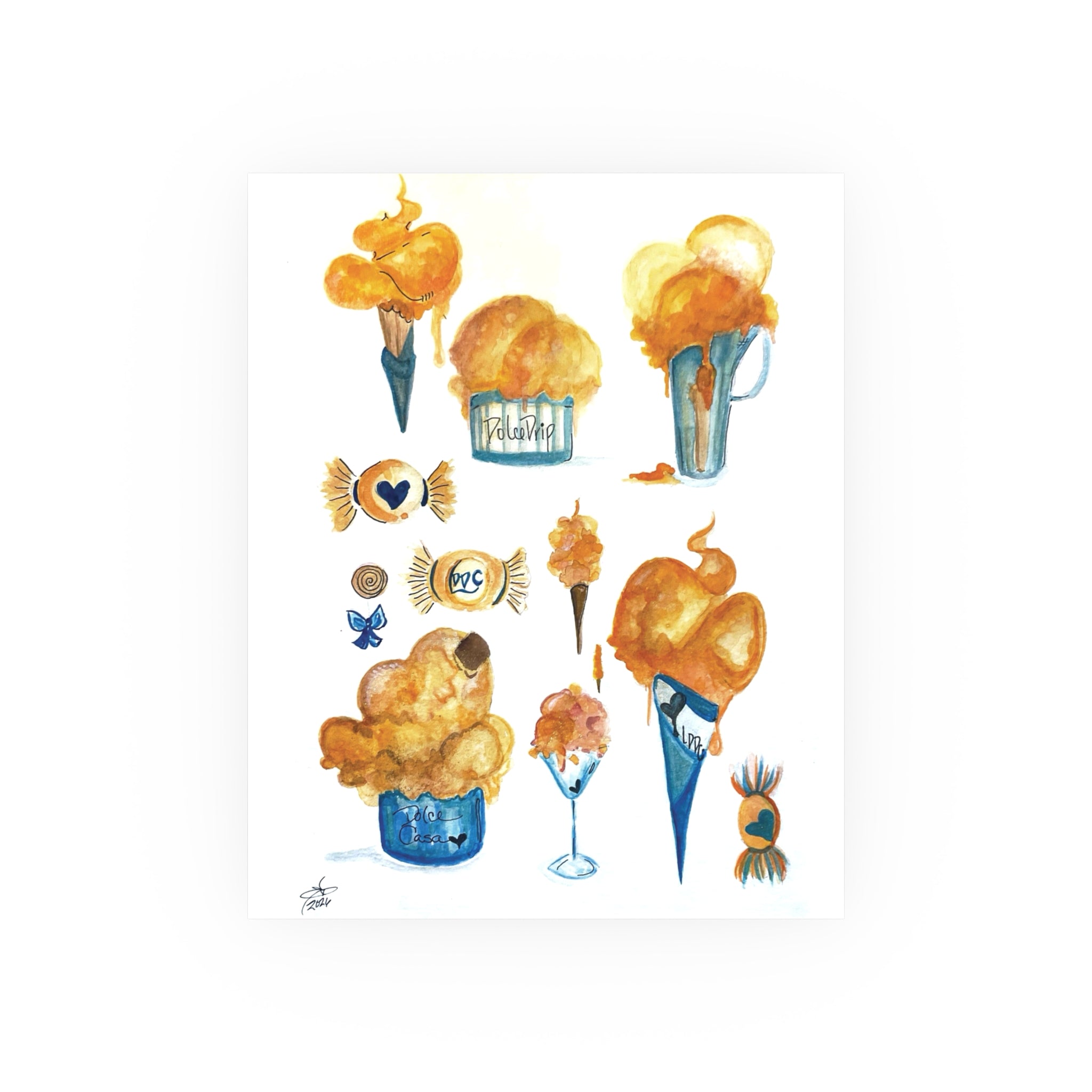 OrangeSicle Dreams | Collectible Fine Art Print